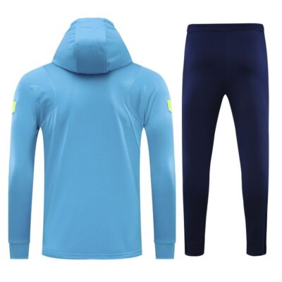 Alternative view of 2021-2022 Tottenham Hotspur Hoodie Jacket + Pants Training Suit Light Blue