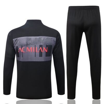 Alternative view of 2022-2023 AC Milan Jacket + Pants Training Suit Black