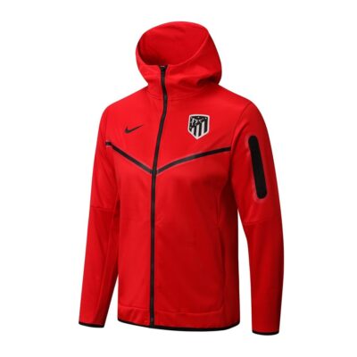 2022-2023 Atletico Madrid Hoodie Jacket + Pants Training Suit Red