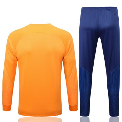 Alternative view of 2022-2023 Barcelona Jacket + Pants Training Suit Orange