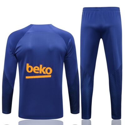 Alternative view of 2022-2023 Barcelona Training Suit Blue