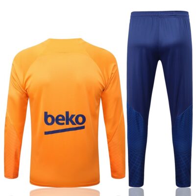 Alternative view of 2022-2023 Barcelona Training Suit Orange