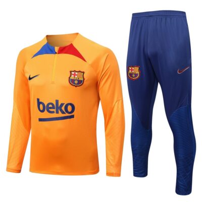 2022-2023 Barcelona Training Suit Orange