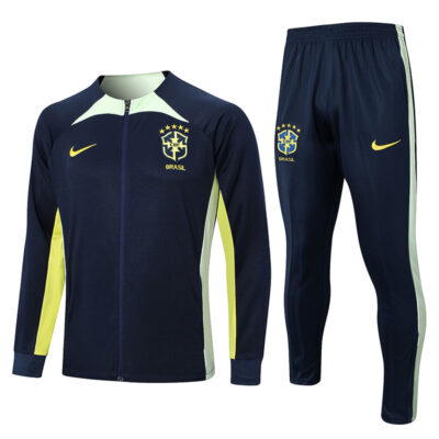 2022-2023 Brazil Jacket + Pants Training Suit Blue