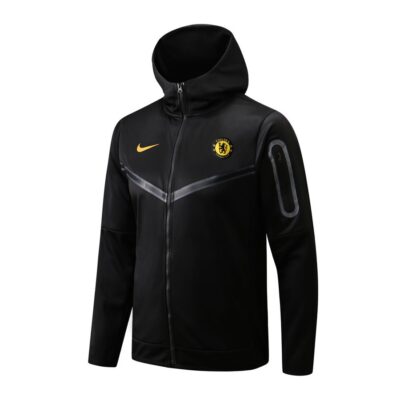 2022-2023 Chelsea Hoodie Jacket + Pants Training Suit Black