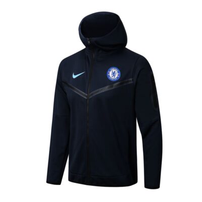 2022-2023 Chelsea Hoodie Jacket + Pants Training Suit Blue