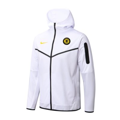 2022-2023 Chelsea Hoodie Jacket + Pants Training Suit White