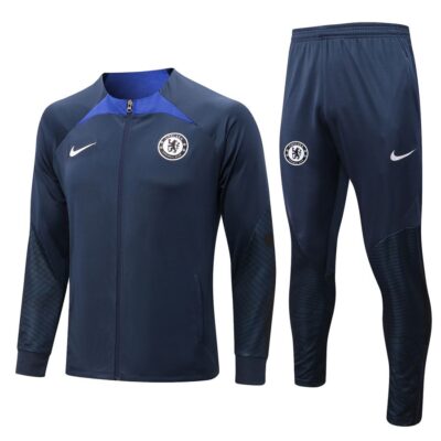 2022-2023 Chelsea Jacket + Pants Training Suit Blue