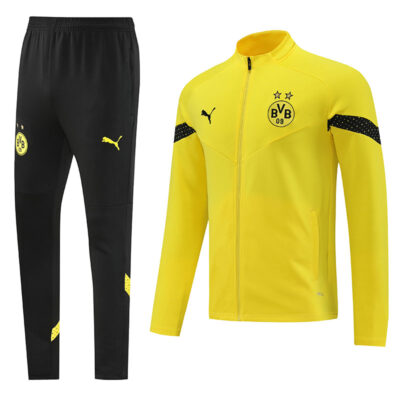 2022-2023 Dortmund Jacket + Pants Training Suit Yellow