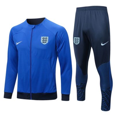 2022-2023 England Jacket + Pants Training Suit Blue