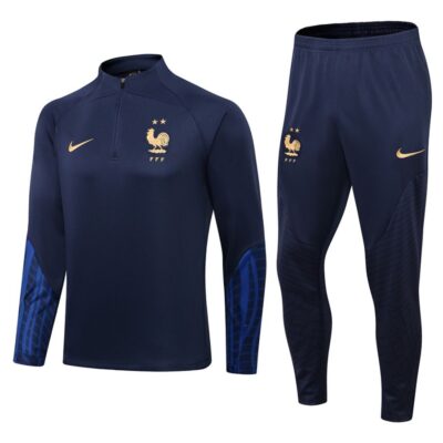 2022-2023 France Training Suit Blue