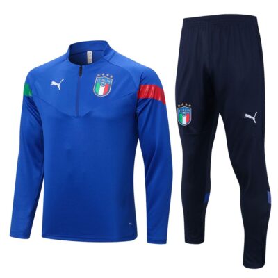 2022-2023 Italy Training Suit Blue