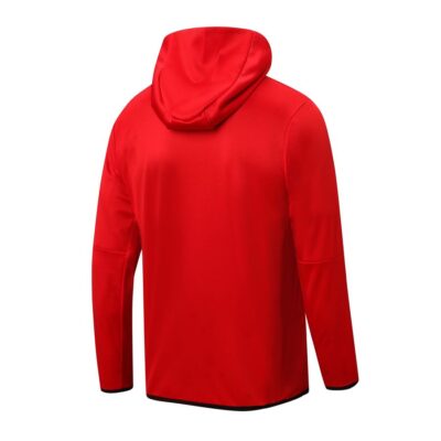 Alternative view of 2022-2023 Liverpool Hoodie Jacket + Pants Training Suit Red