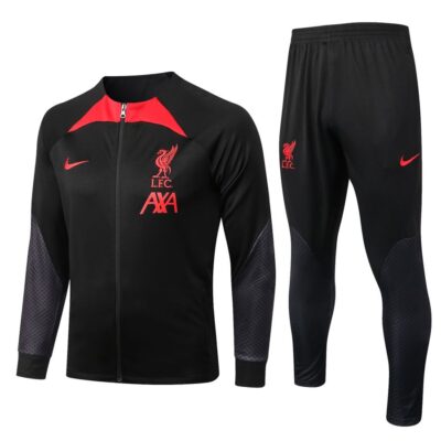 2022-2023 Liverpool Jacket + Pants Training Suit Black