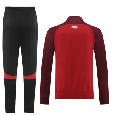 Alternative view of 2022-2023 Liverpool Jacket + Pants Training Suit Dark Red
