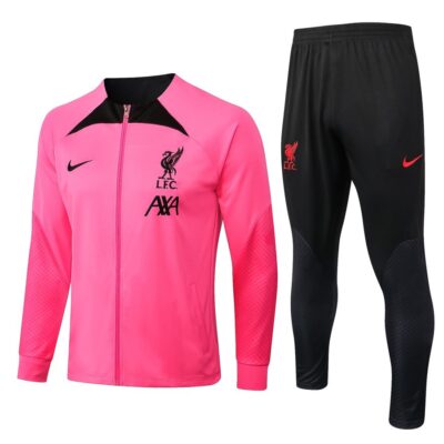 2022-2023 Liverpool Jacket + Pants Training Suit Pink
