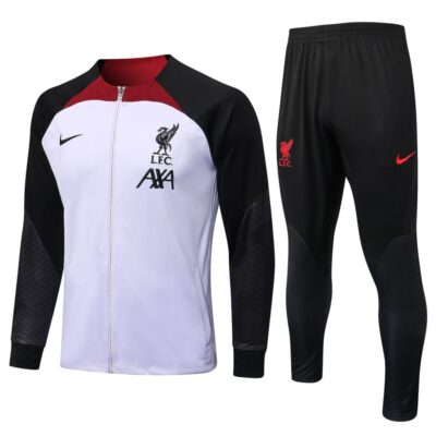 2022-2023 Liverpool Jacket + Pants Training Suit White