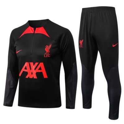 2022-2023 Liverpool Training Suit Black