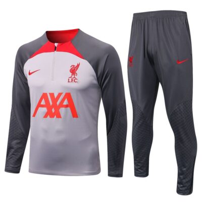 2022-2023 Liverpool Training Suit Light Grey