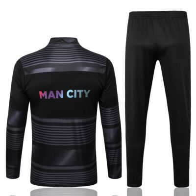 Alternative view of 2022-2023 Manchester City Jacket + Pants Training Suit Black
