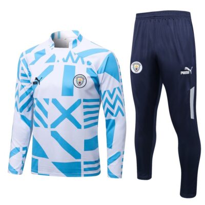 2022-2023 Manchester City Training Suit White