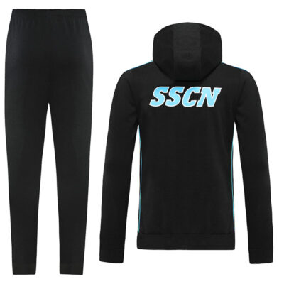 Alternative view of 2022-2023 Napoli Hoodie Jacket + Pants Training Suit Black