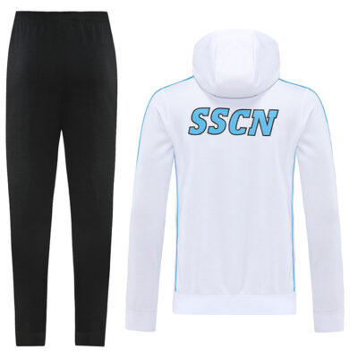 Alternative view of 2022-2023 Napoli Hoodie Jacket + Pants Training Suit White