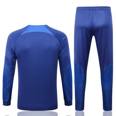 Alternative view of 2022-2023 Netherlands Jacket + Pants Training Suit Blue