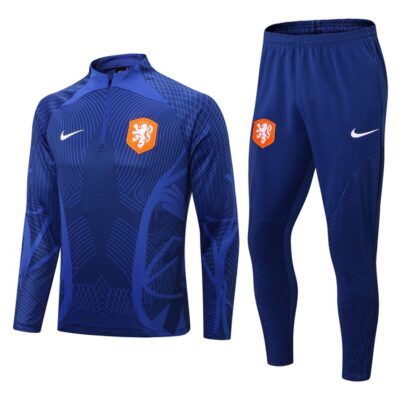 2022-2023 Netherlands Training Suit Blue