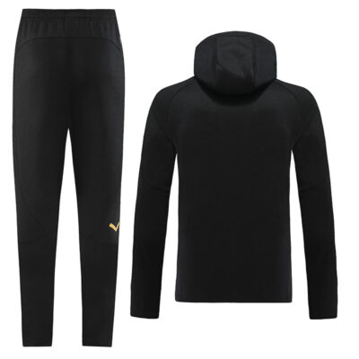 Alternative view of 2022-2023 Olympique Marseille Hoodie Jacket + Pants Training Suit Black