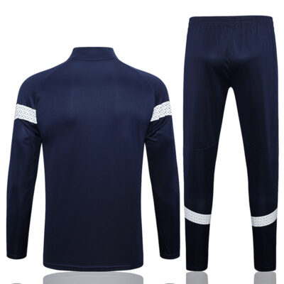 Alternative view of 2022-2023 Olympique Marseille Jacket + Pants Training Suit Dark Blue