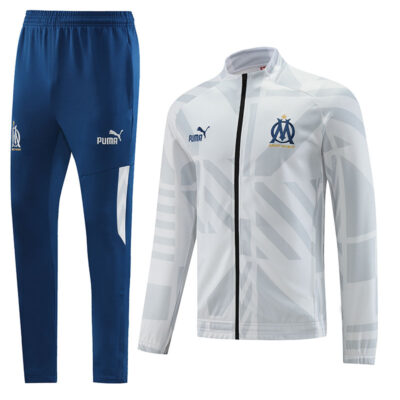 2022-2023 Olympique Marseille Jacket + Pants Training Suit Gray
