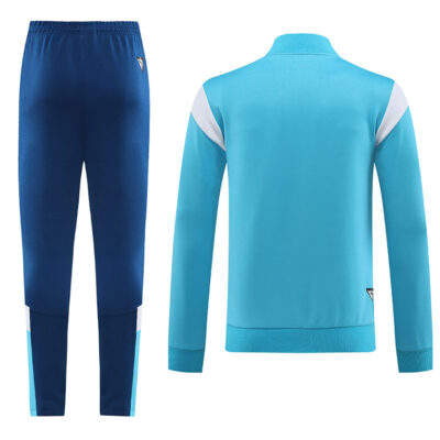 Alternative view of 2022-2023 Olympique Marseille Jacket + Pants Training Suit Sky Blue