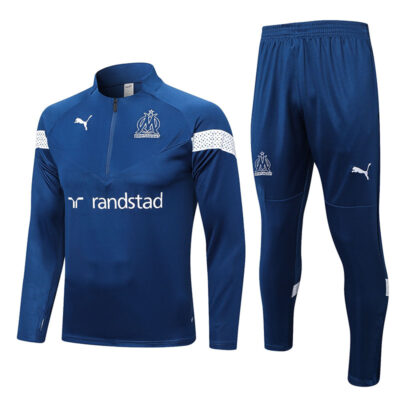 2022-2023 Olympique Marseille Training Suit Blue