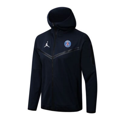 2022-2023 PSG Hoodie Jacket + Pants Training Suit Blue