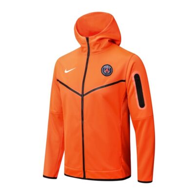 2022-2023 PSG Hoodie Jacket + Pants Training Suit Orange