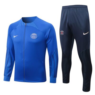 2022-2023 PSG Jacket + Pants Training Suit Blue