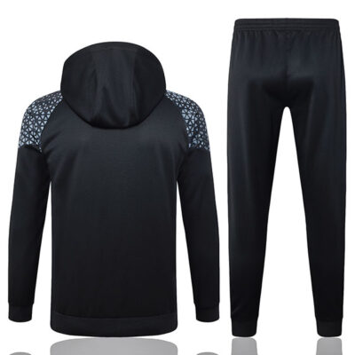 Alternative view of 2023-2024 AC Milan Hoodie Training Suit Black