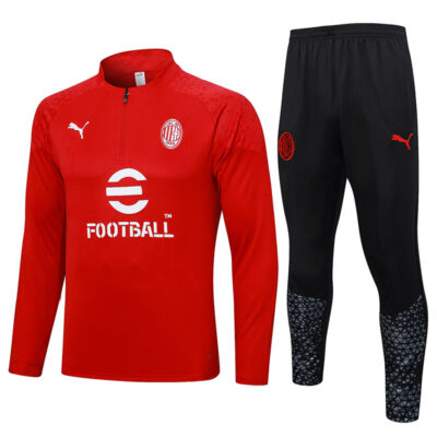 2023-2024 AC Milan Training Suit Red