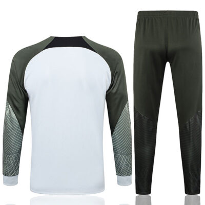Alternative view of 2023-2024 Barcelona Jacket + Pants Training Suit Light Gray