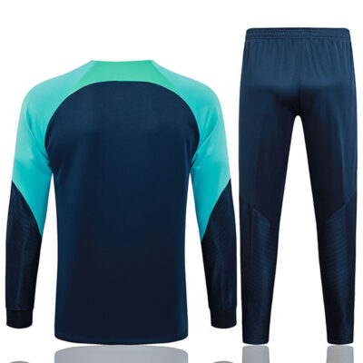 Alternative view of 2023-2024 Barcelona Jacket + Pants Training Suit Sapphire Blue