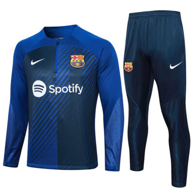 2023-2024 Barcelona Training Suit Blue