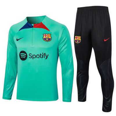 2023-2024 Barcelona Training Suit Light Green