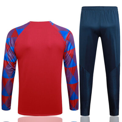 Alternative view of 2023-2024 Barcelona Training Suit Red