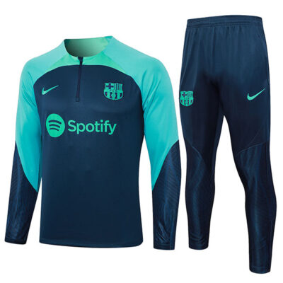 2023-2024 Barcelona Training Suit Sapphire Blue