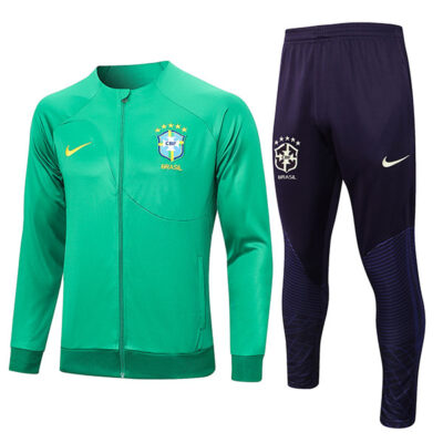 2023-2024 Brazil Jacket + Pants Training Suit Green