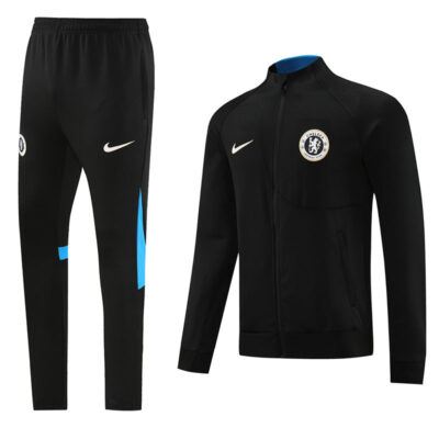 2023-2024 Chelsea Jacket + Pants Training Suit Black