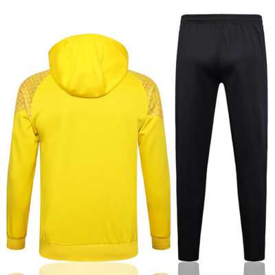 Alternative view of 2023-2024 Dortmund Hoodie Training Suit Yellow