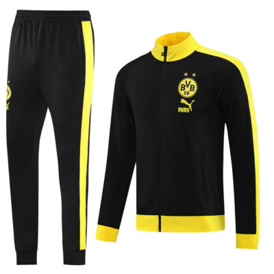 2023-2024 Dortmund Jacket + Pants Training Suit Black