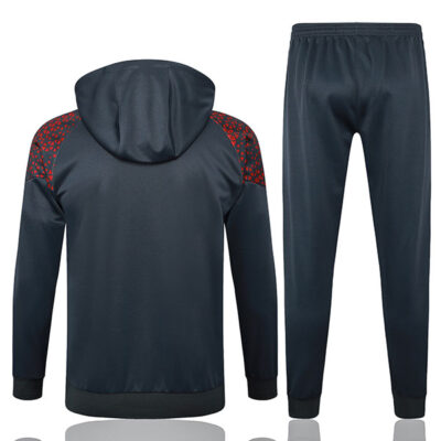 Alternative view of 2023-2024 Manchester City Hoodie Training Suit Dark Gray